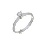 Δαχτυλιδι Μονοπετρο με Διαμαντι 0,22 Ct , F , VS1